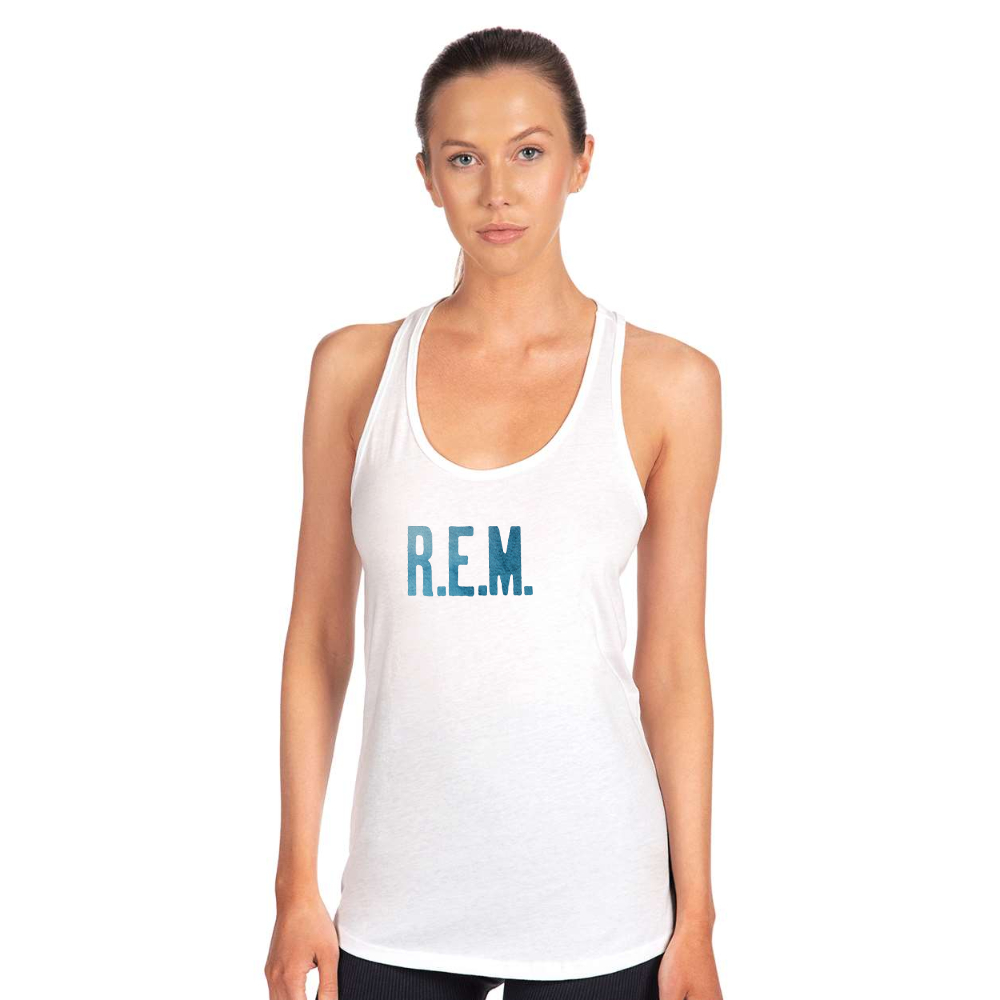 Women's  R.E.M. Blue Next Level Ideal Racerback Tank