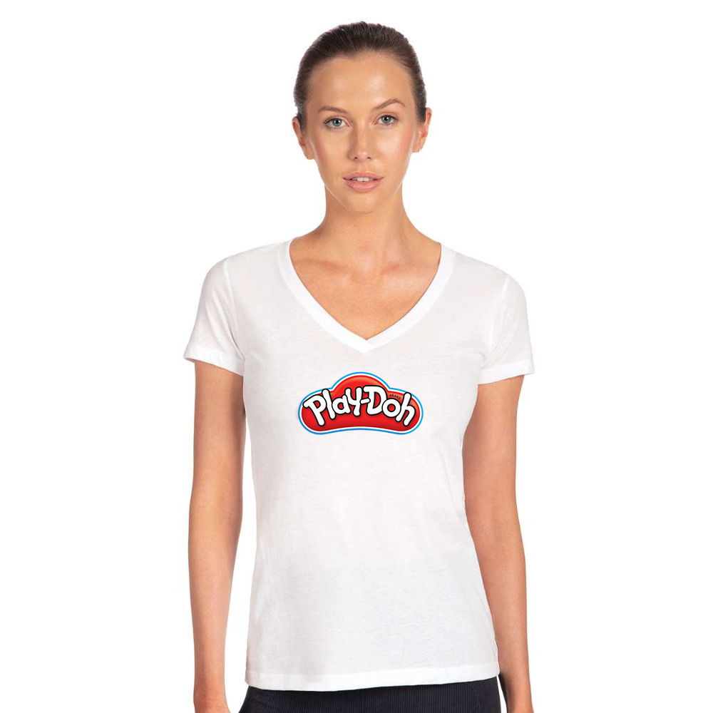 Women's Play Doh Next Level V-Neck T-Shirt