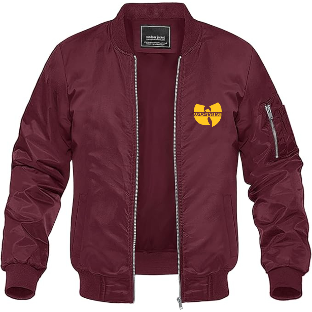 Men's  Wu-Tang Clan Lightweight Bomber Jacket Windbreaker Softshell Varsity Jacket Coat