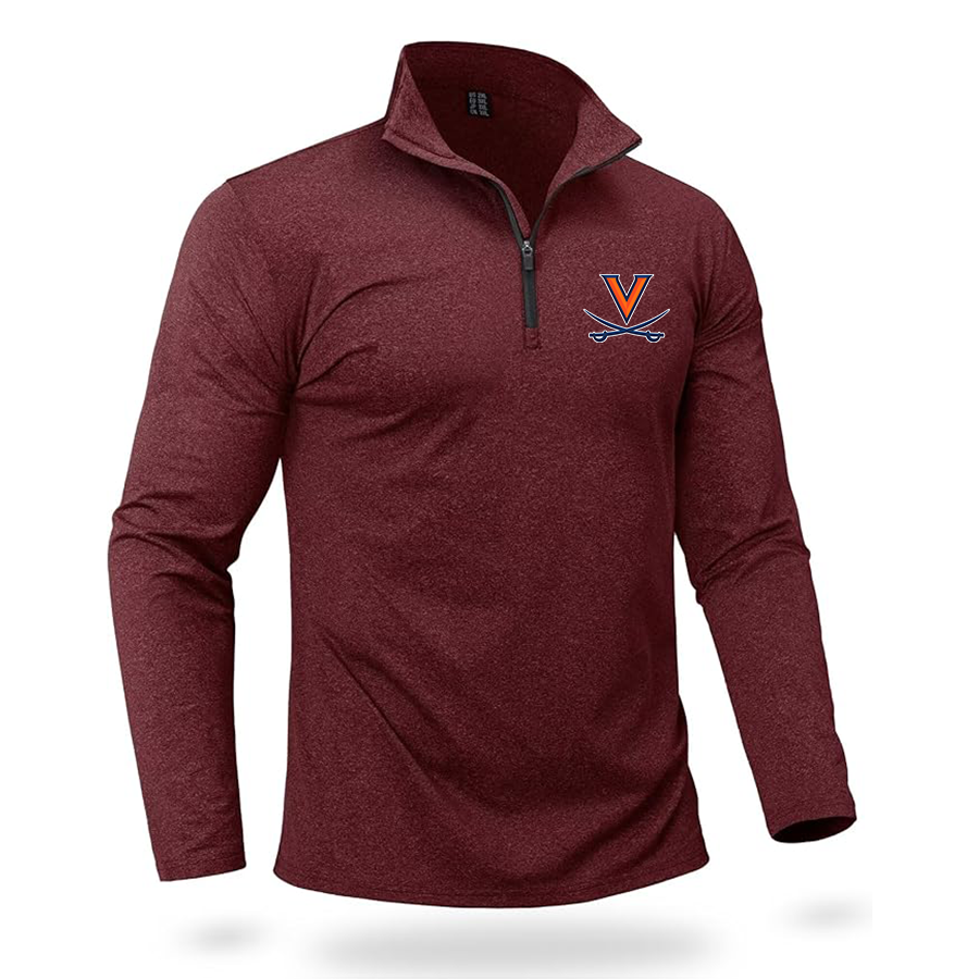 Men's (Design Here) Boladeci Men_s Quarter Zip Pullover Premium Fleece Lined Heather Long Sleeve Golf Shirts Midweight 1_4 Half Zip Sweatshirts