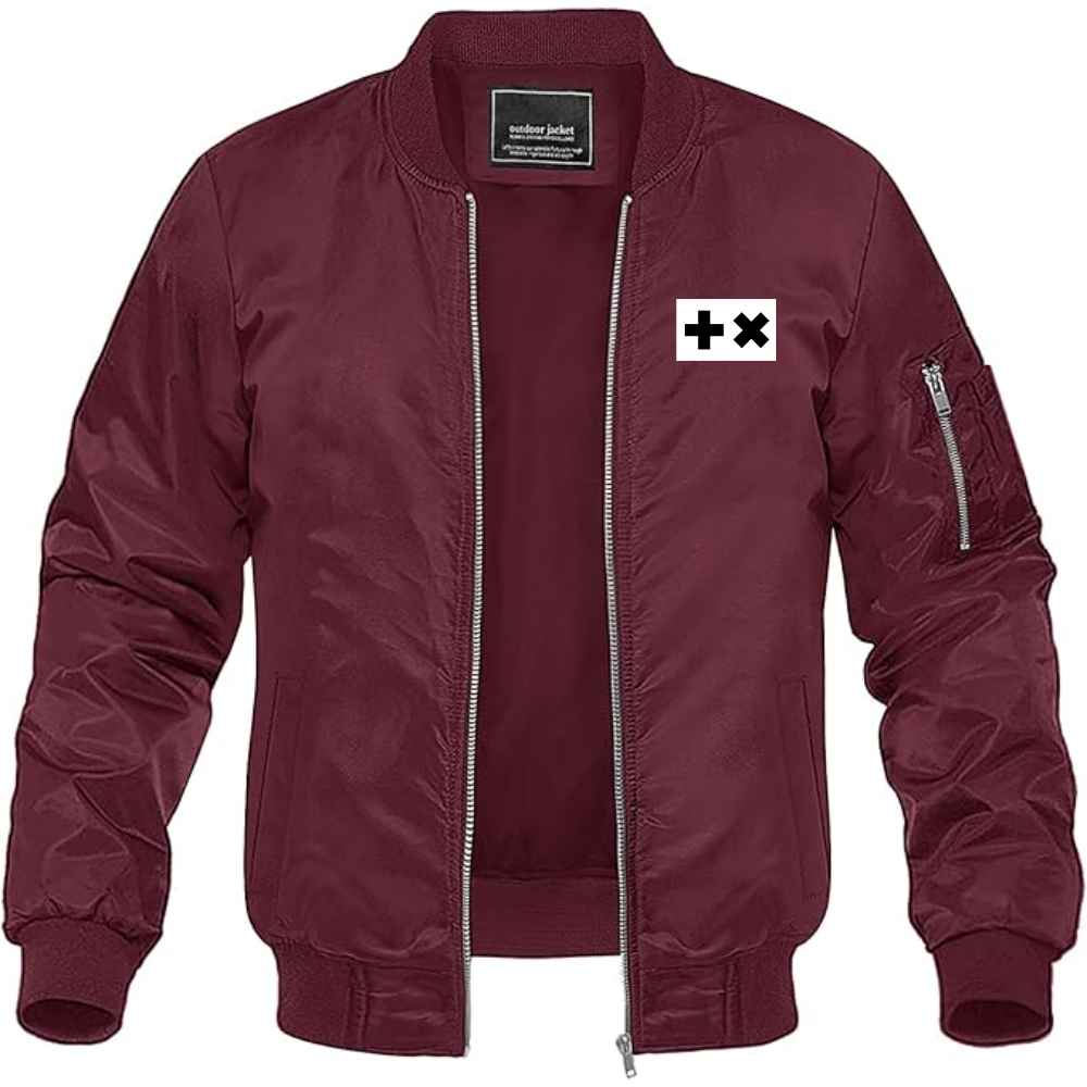 Men's Martin Garrix Logo Lightweight Bomber Jacket Windbreaker Softshell Varsity Jacket Coat