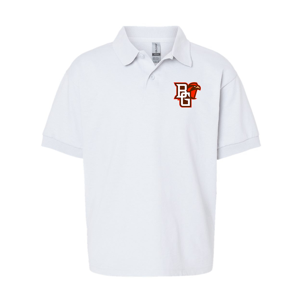 Youth Bowling Green Falcons  Gildan Dry Blend Jersey Polo