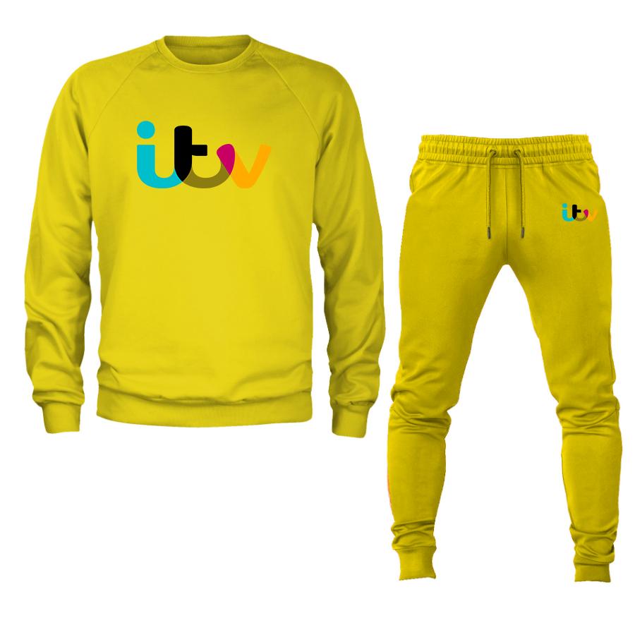 Men's  Itv  Crewneck Sweatshirt Joggers Suit