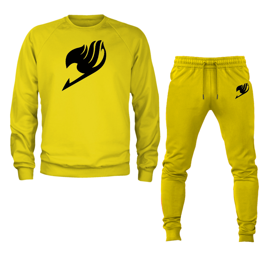 Men's  Fairy Tail  Crewneck Sweatshirt Joggers Suit