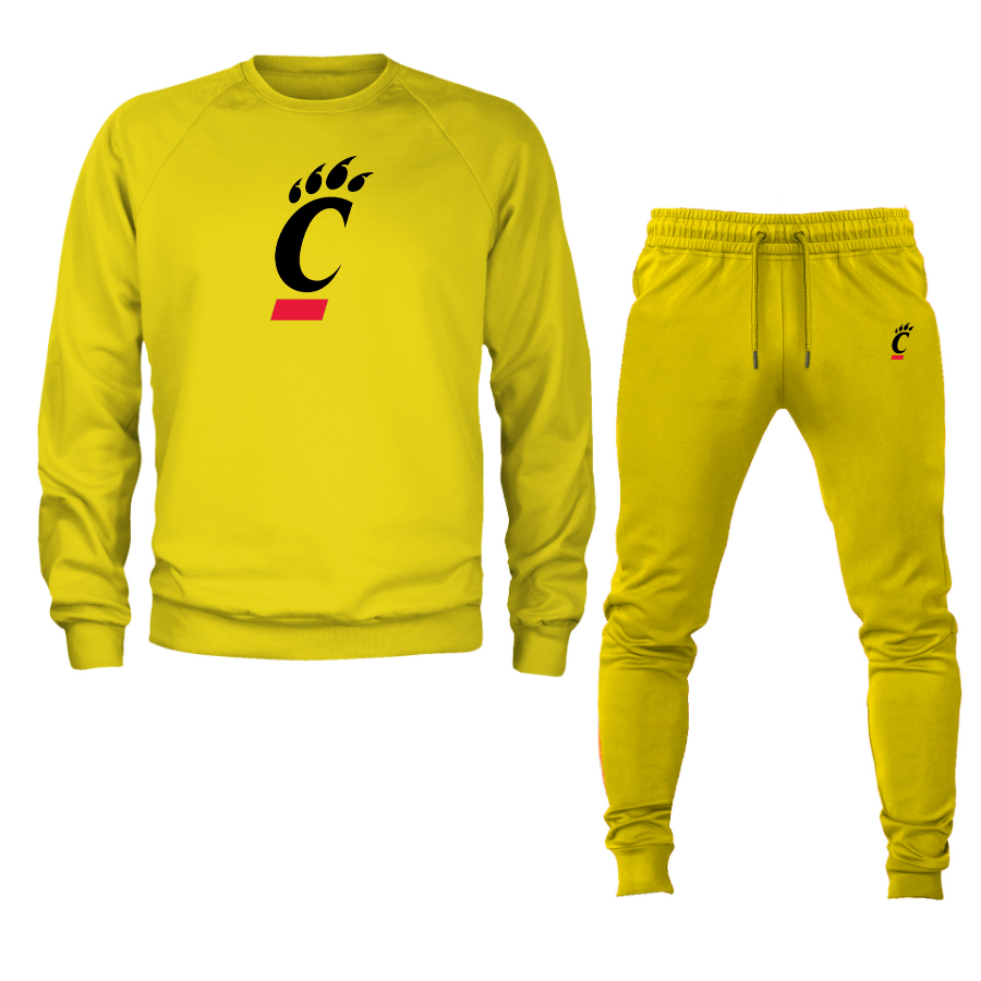 Men's Cincinnati Bearcats Crewneck Sweatshirt Joggers Suit