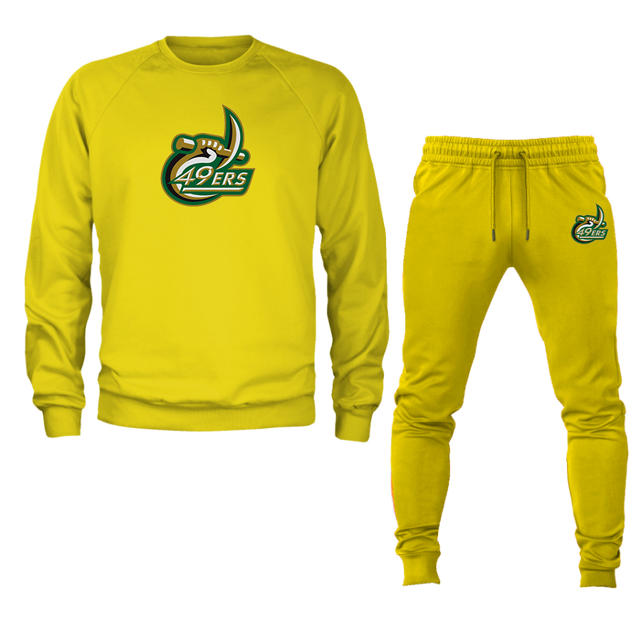 Men's Charlotte 49ers Crewneck Sweatshirt Joggers Suit
