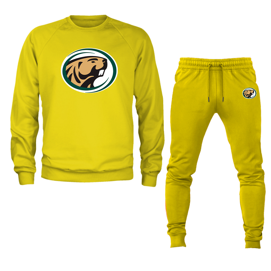 Men's  Bemidji State Beavers Crewneck Sweatshirt Joggers Suit
