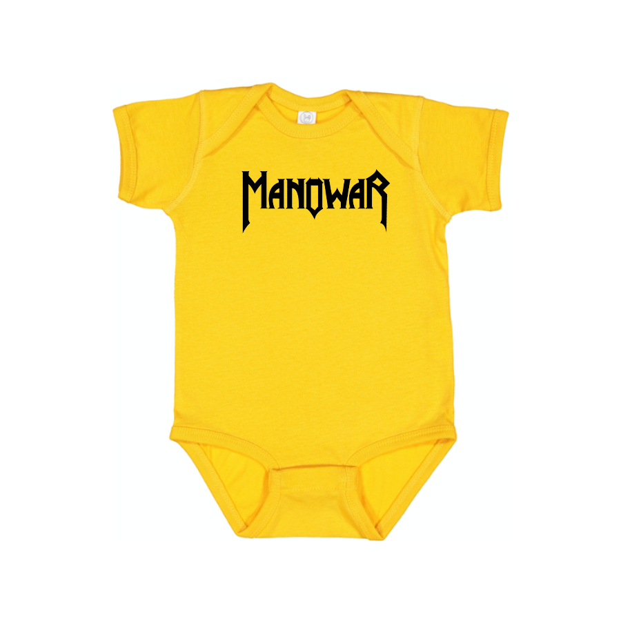 Manowar Logo Baby Onesie Romper