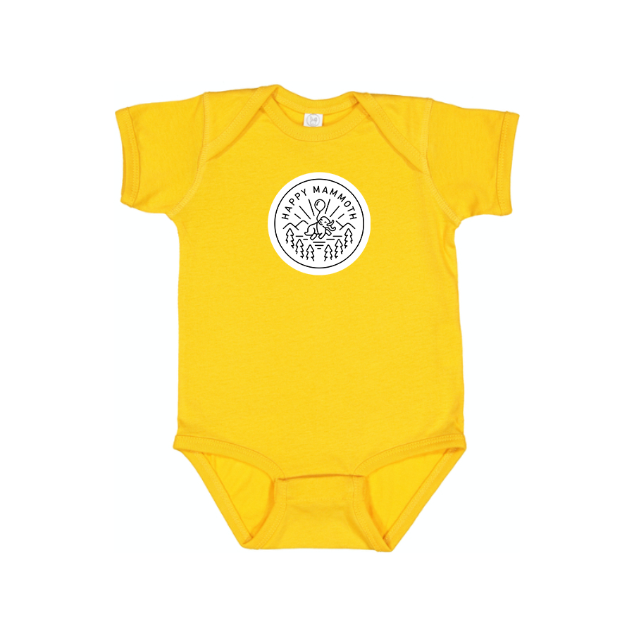 Happy Mammoth Logo Baby Onesie Romper