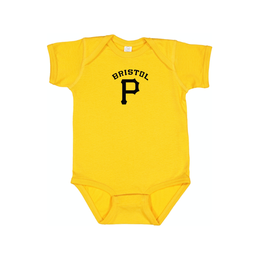 Bristol Pirates  Logo Baby Onesie Romper