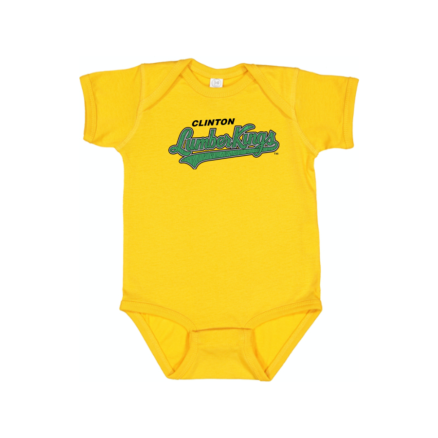 Clinton LumberKings   Logo Baby Onesie Romper
