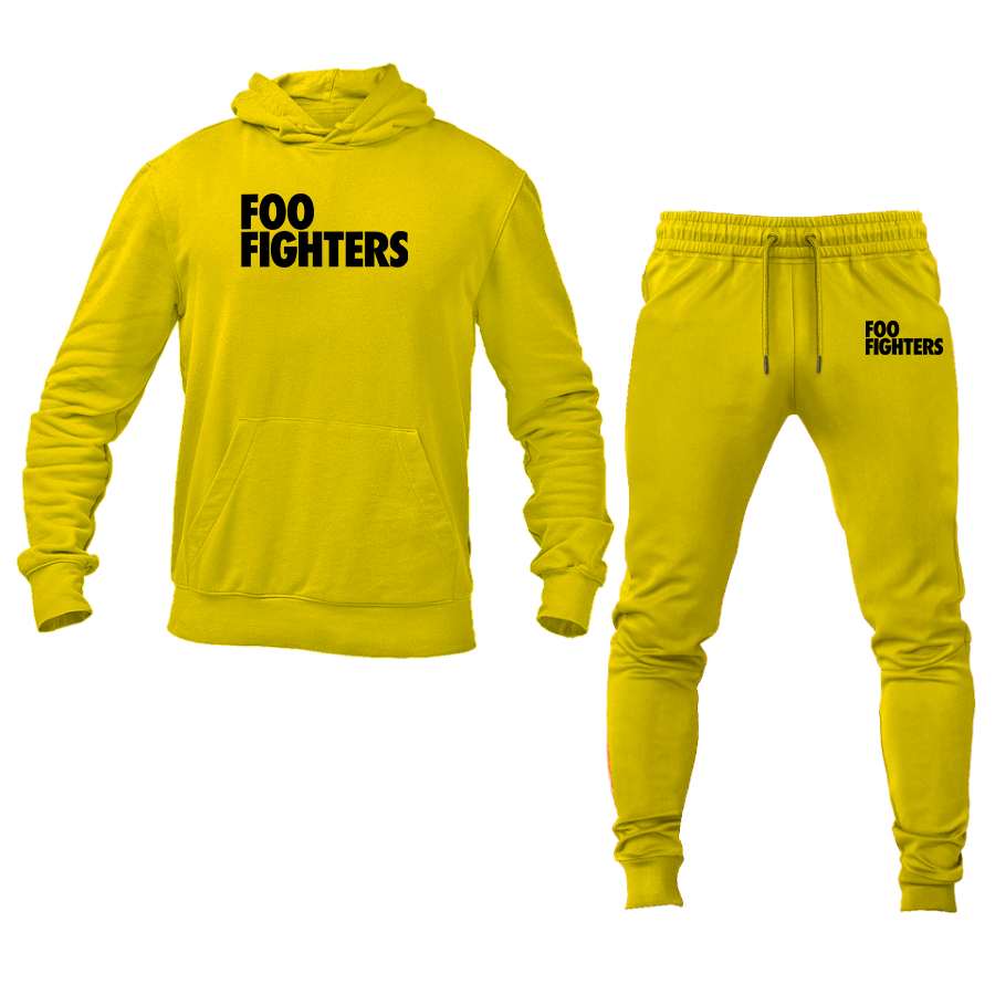 Men's Foo Fighters Logo Hoodie Joggers Set