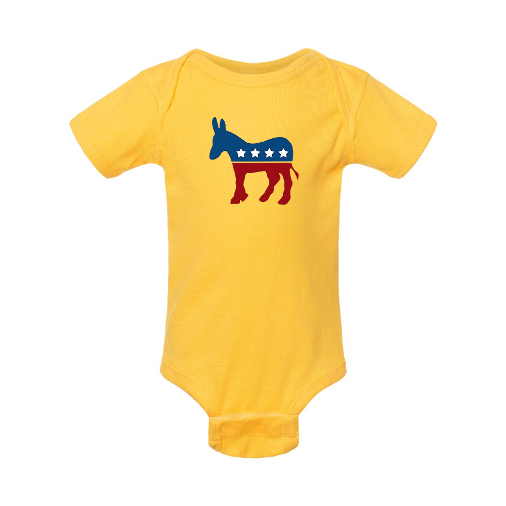 Democrat Election Symbol Rabbit Skins Infant Baby Rib Bodysuit