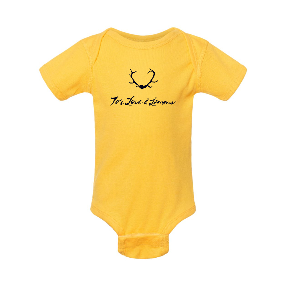 For Loves & Lemons Rabbit Skins Infant Baby Rib Bodysuit