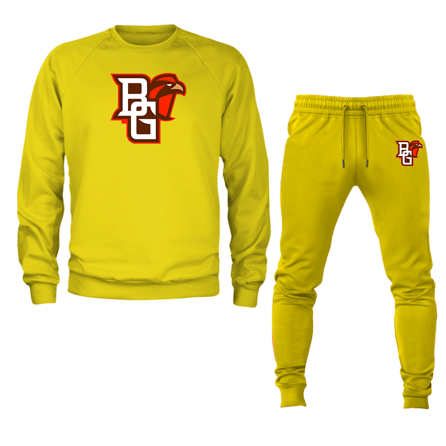 Men's Bowling Green Falcons  Crewneck Sweatshirt Joggers Suit