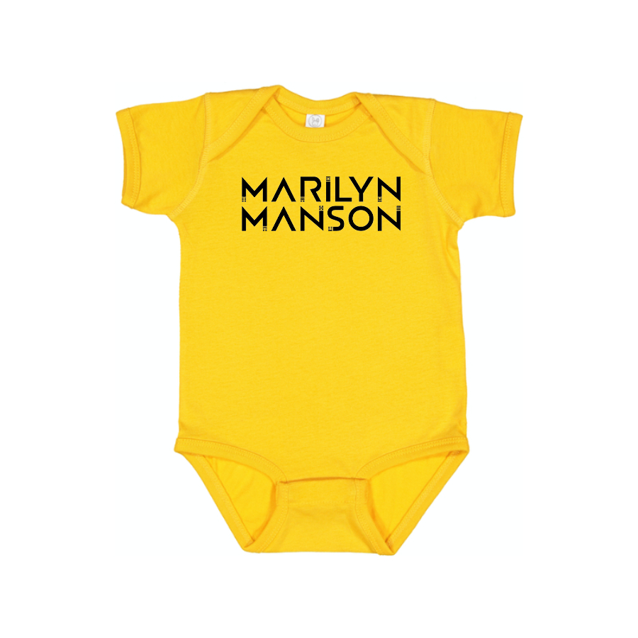 Marilyn Manson Logo Baby Onesie Romper