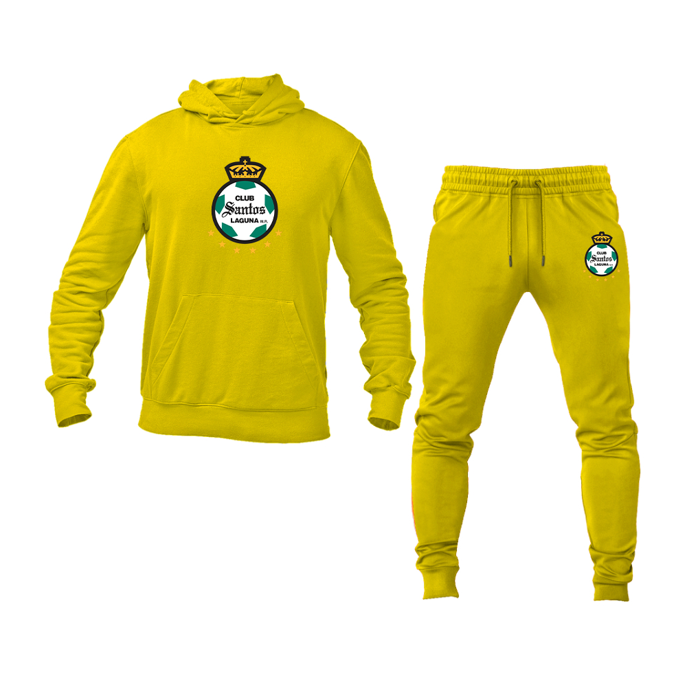 Men's Santos Laguna Soccer Hoodie Joggers Set