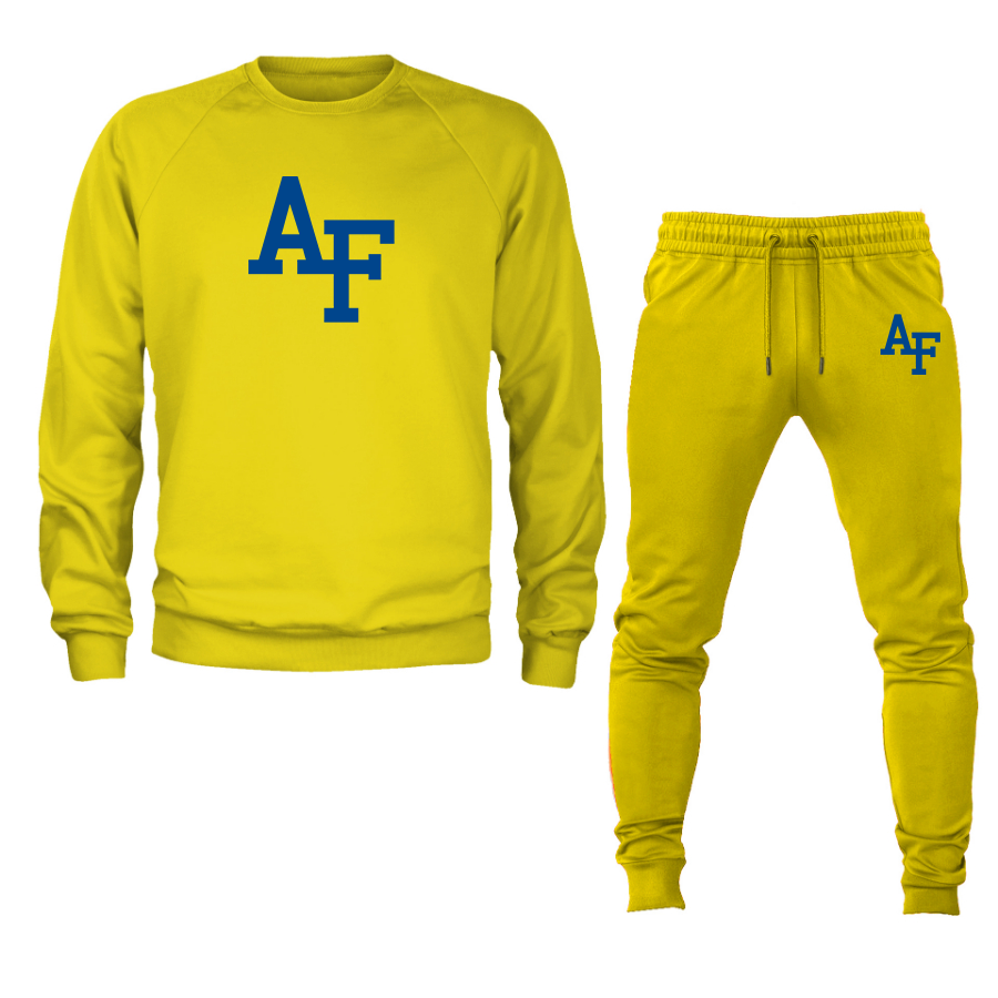 Men's Air Force Falcons  Crewneck Sweatshirt Joggers Suit