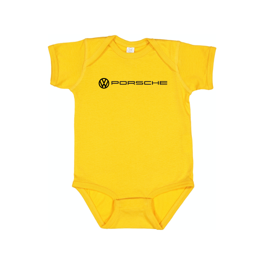 VW Porsche Logo Baby Onesie Romper