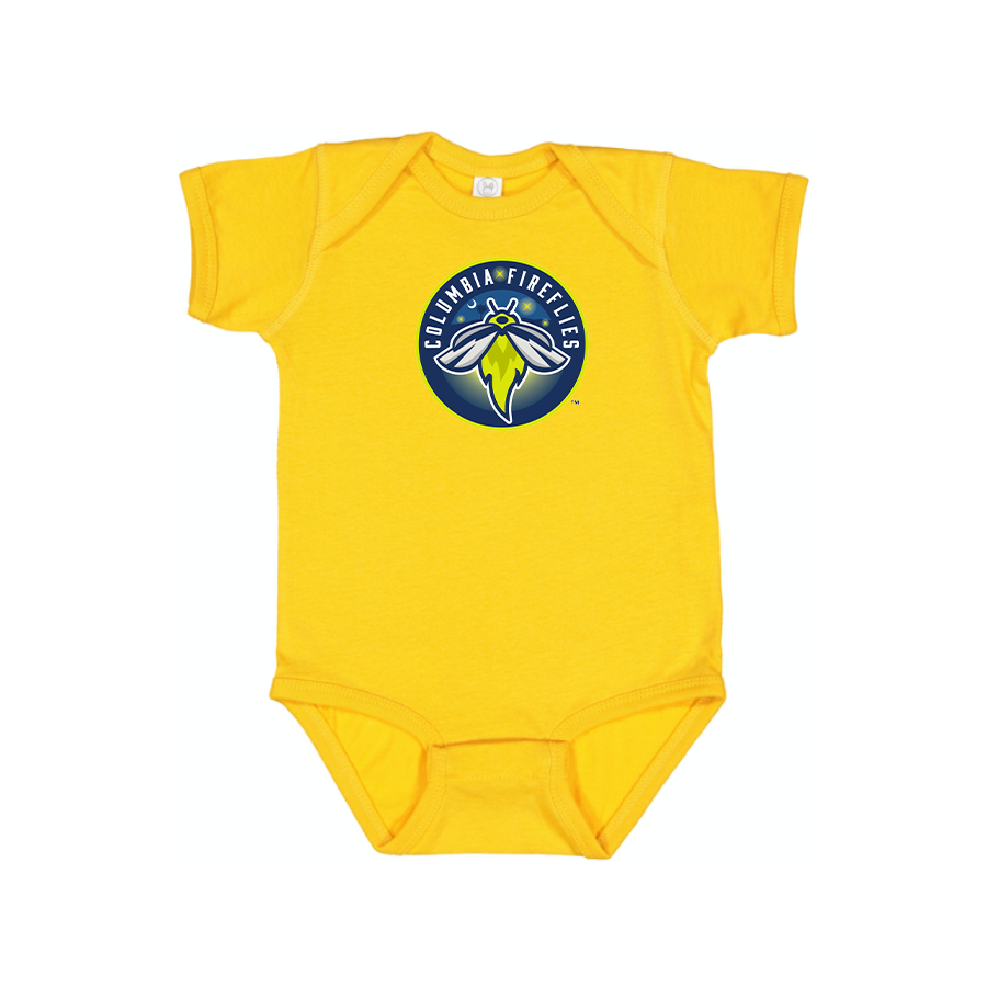 Columbia Fireflies Logo Baby Onesie Romper