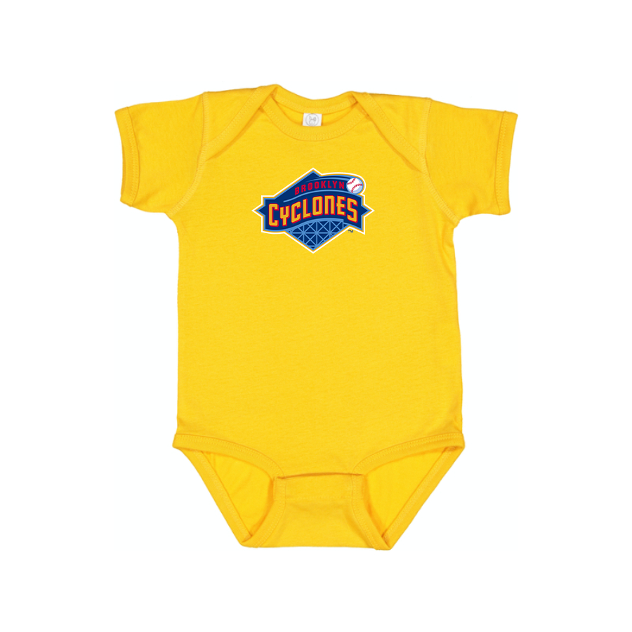 Brooklyn Cyclones Logo Baby Onesie Romper