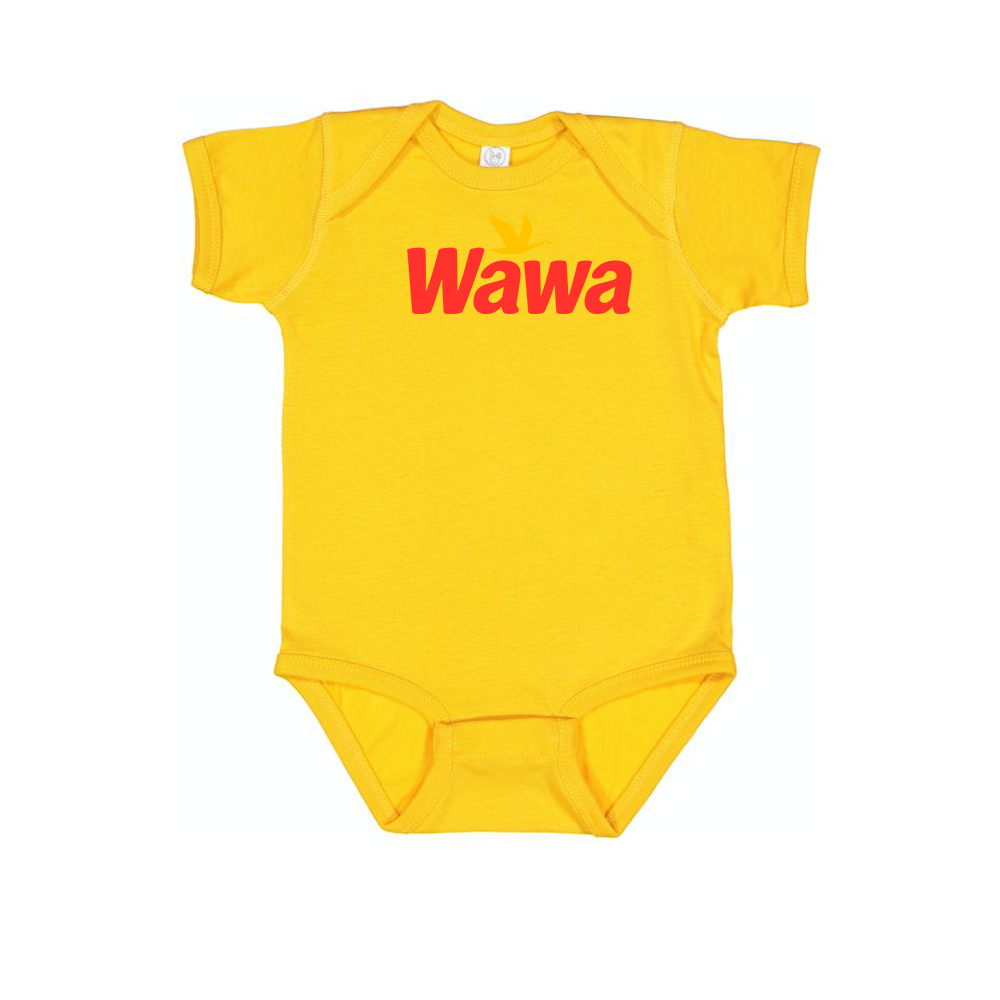 Wawa Gas Station Logo Baby Onesie Romper