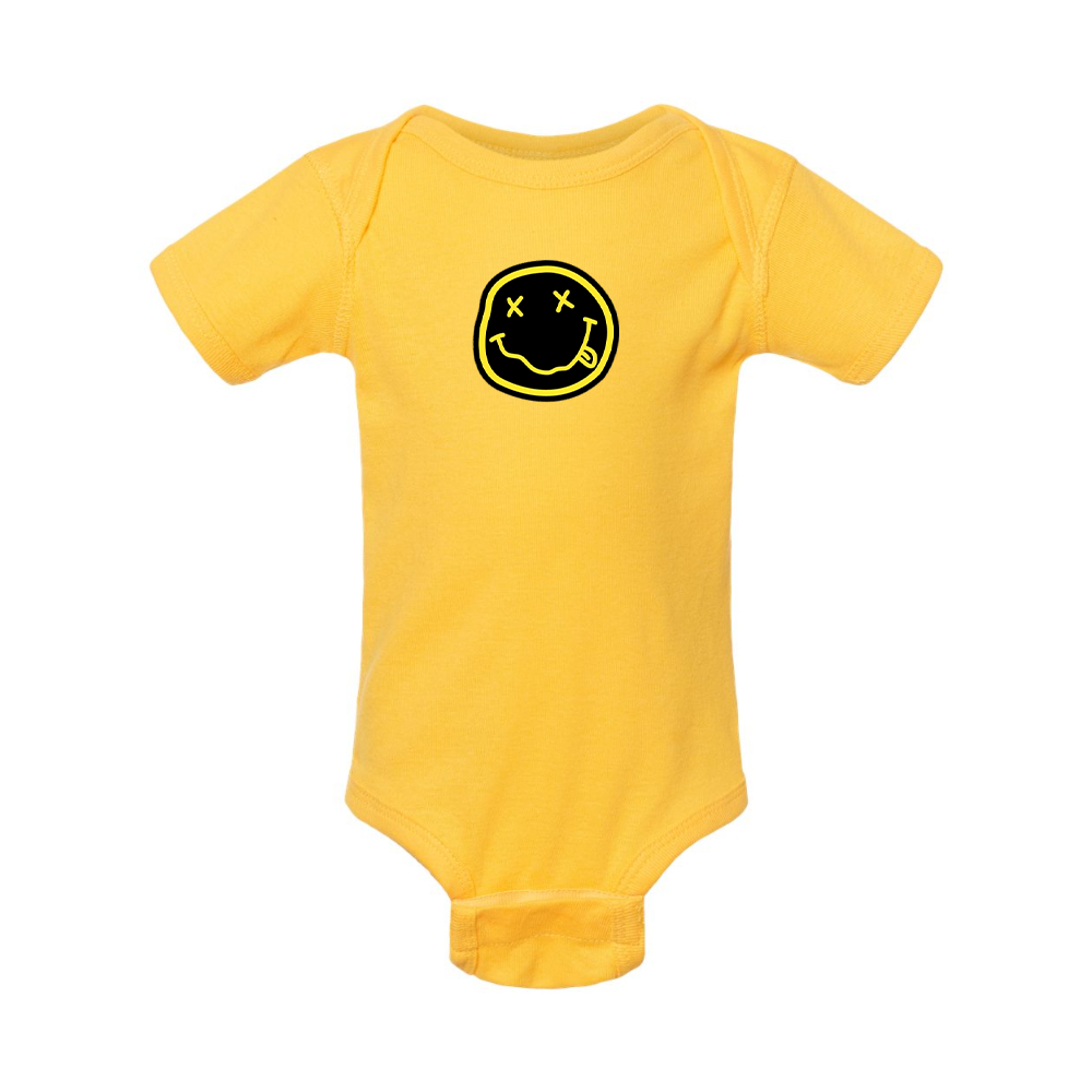 Nirvana Yellow and Black Face Rabbit Skins Infant Baby Rib Bodysuit