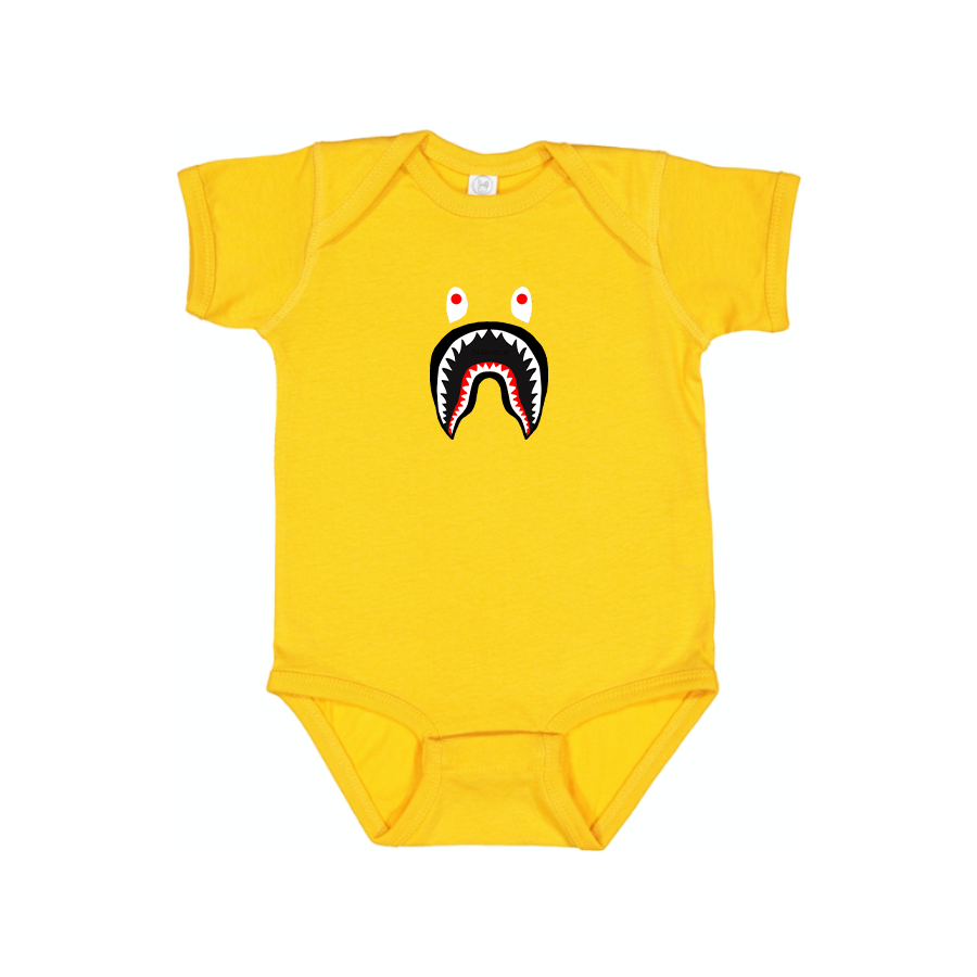 BAPE Shark Logo Baby Onesie Romper