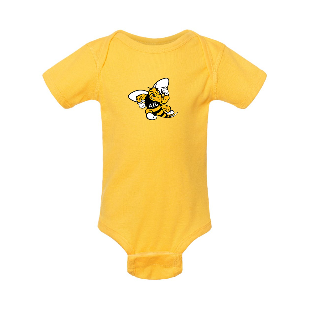 AIC Yellow Jackets   Rabbit Skins Infant Baby Rib Bodysuit