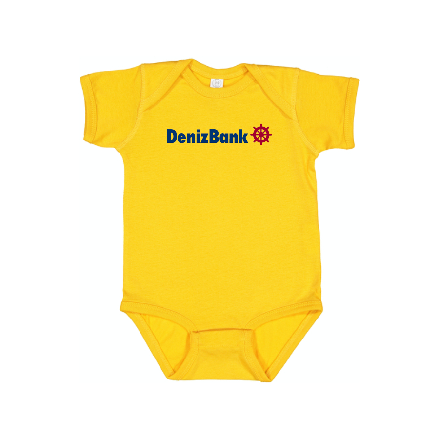 DenizBank Logo Baby Onesie Romper