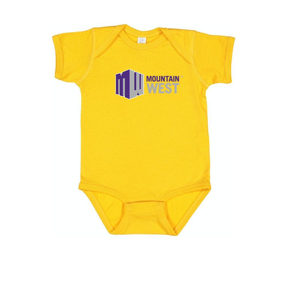 Mountain West Conference Logo Baby Onesie Romper