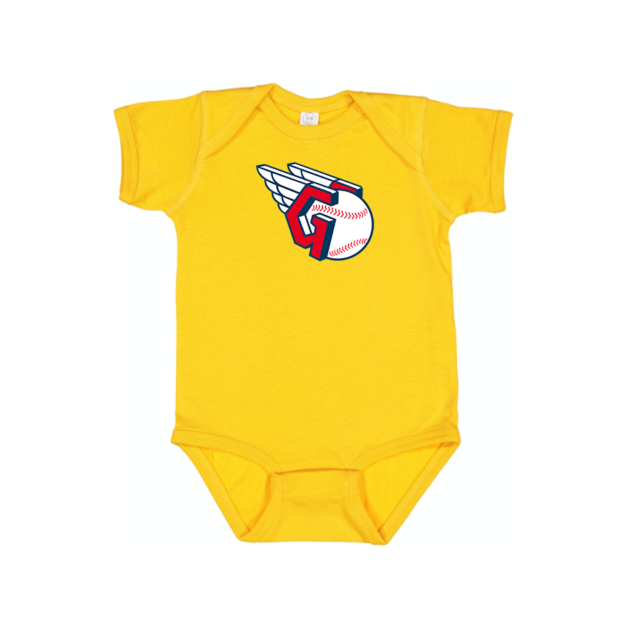 Cleveland Guardians  Logo Baby Onesie Romper