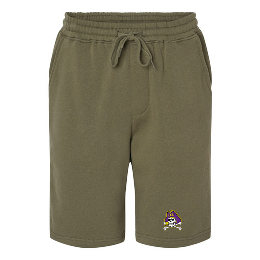 Men's  East Carolina Pirates Independent Trading Co Midweight Fleece Short