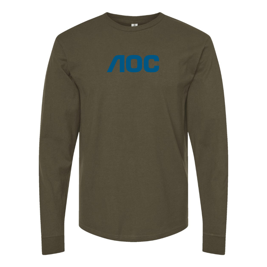Men's AOC Logo Cotton Long Sleeve T-Shirt