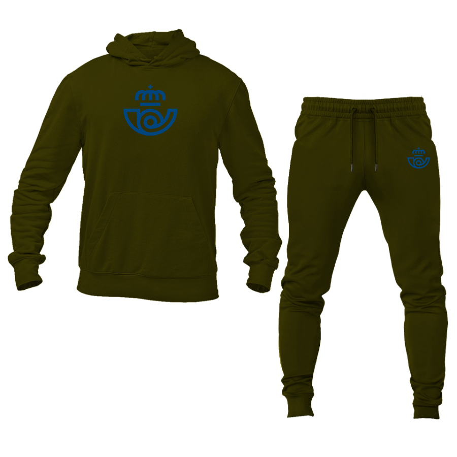 Men's  Correos Logo   Hoodie Joggers Set