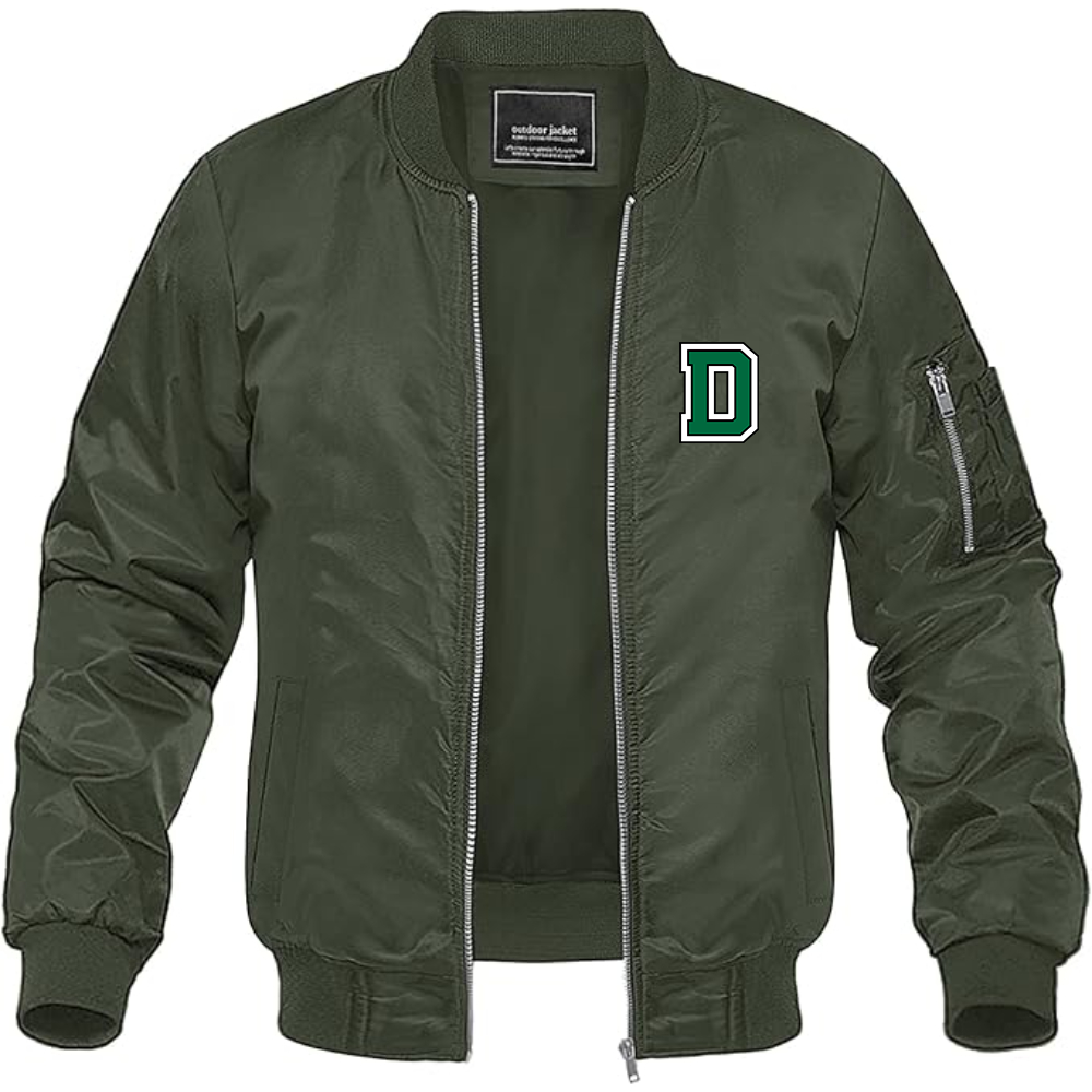 Men's Dartmouth Big Green Lightweight Bomber Jacket Windbreaker Softshell Varsity Jacket Coat