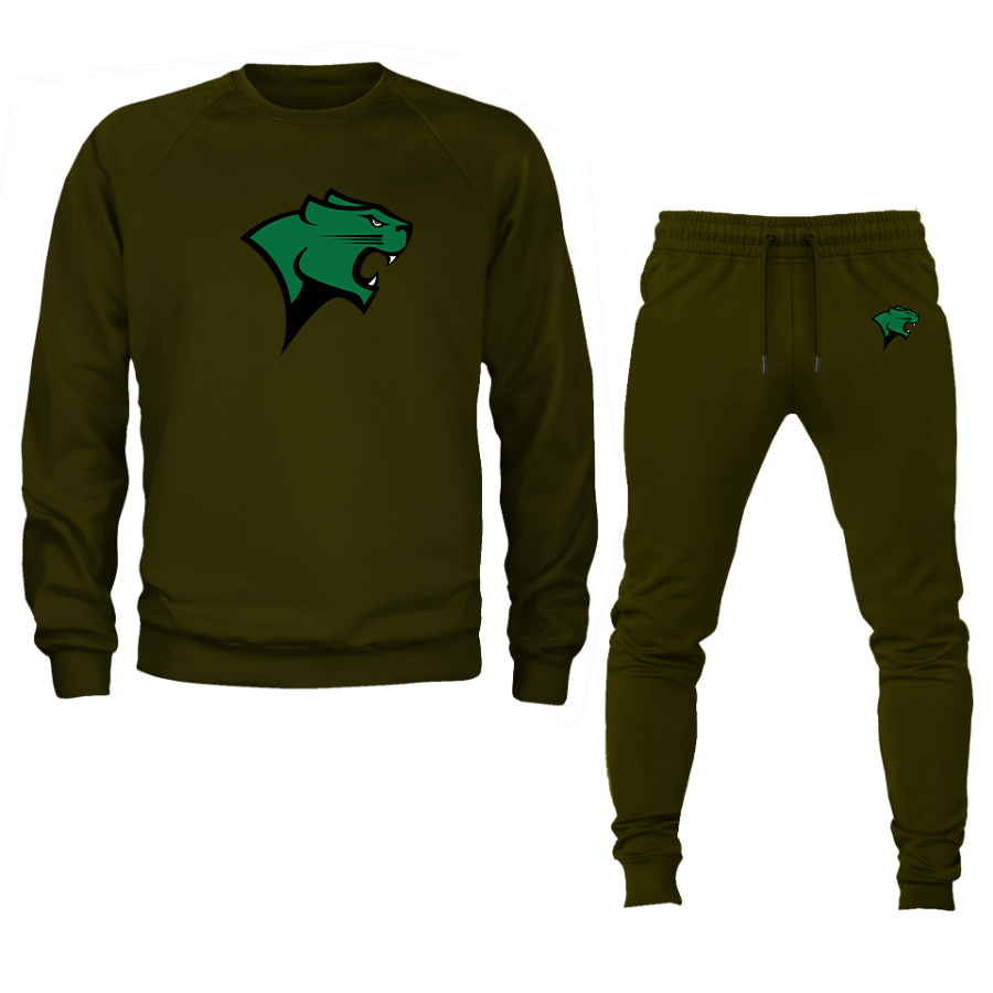 Men's Chicago State Cougars Crewneck Sweatshirt Joggers Suit