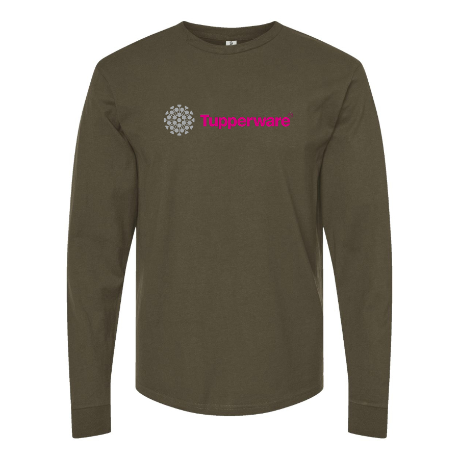 Men's Tupperware Logo Cotton Long Sleeve T-Shirt