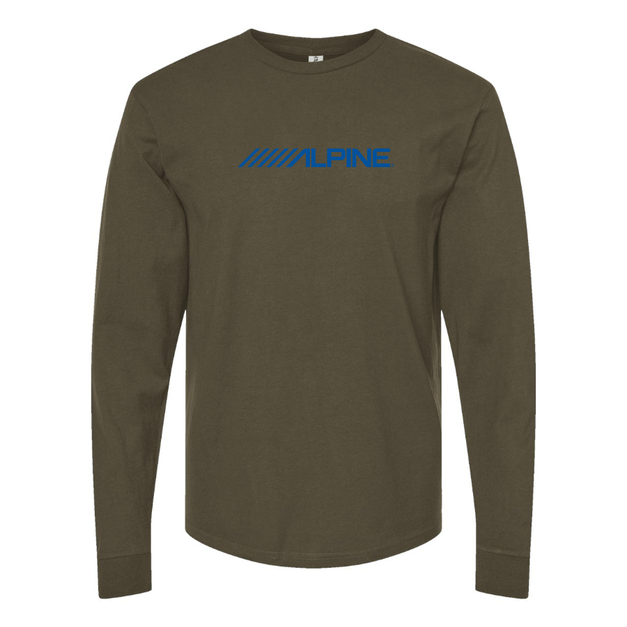 Men's Alpine Logo Cotton Long Sleeve T-Shirt