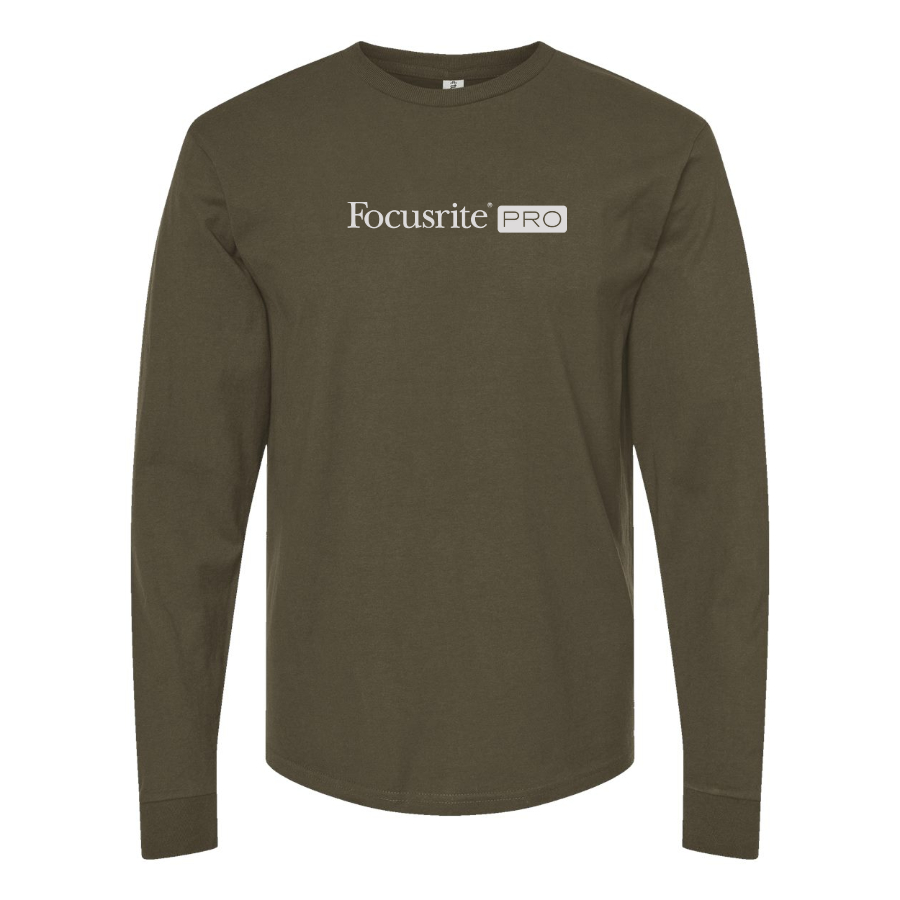 Men's Focusrite Logo Cotton Long Sleeve T-Shirt