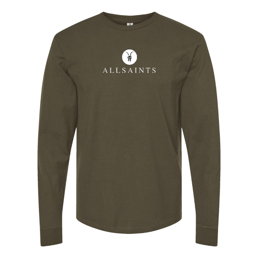 Men's AllSaints Logo Cotton Long Sleeve T-Shirt