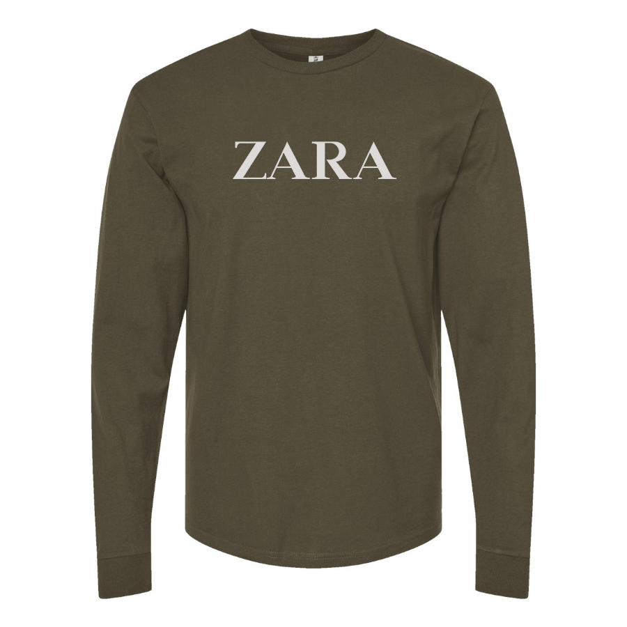 Men's Zara Logo Cotton Long Sleeve T-Shirt