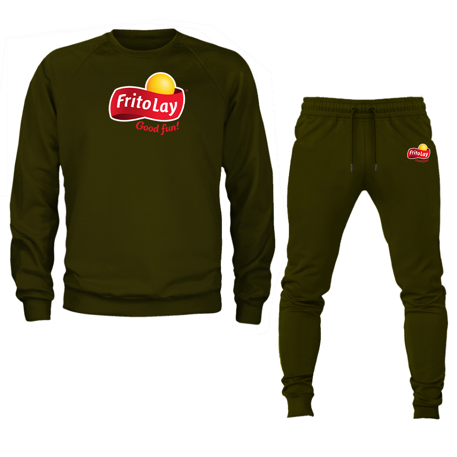 Men's Frito Lay Crewneck Sweatshirt Joggers Suit