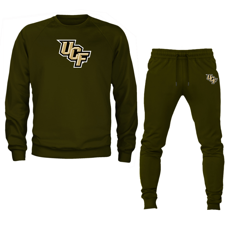 Men's  Central Florida Knights  Crewneck Sweatshirt Joggers Suit