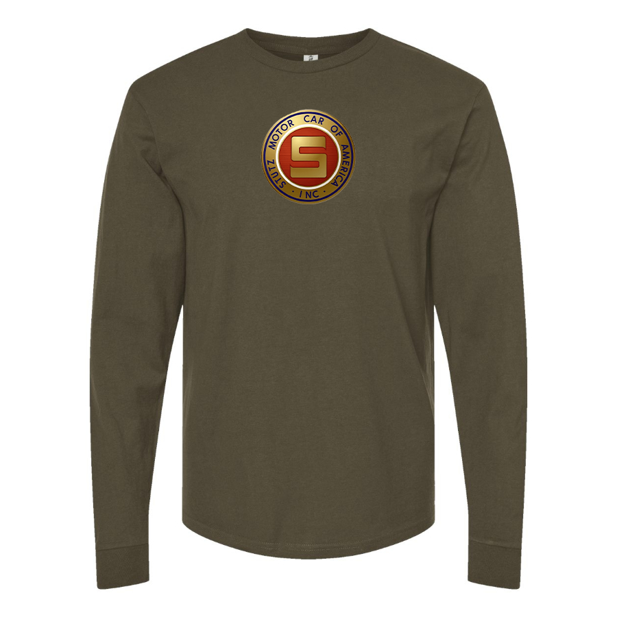 Men's Stutz Motor Company Logo Cotton Long Sleeve T-Shirt