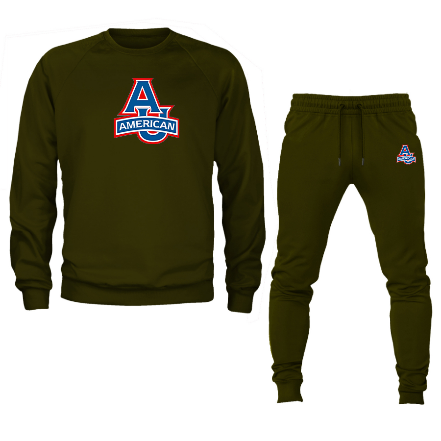 Men's  American Eagles  Crewneck Sweatshirt Joggers Suit