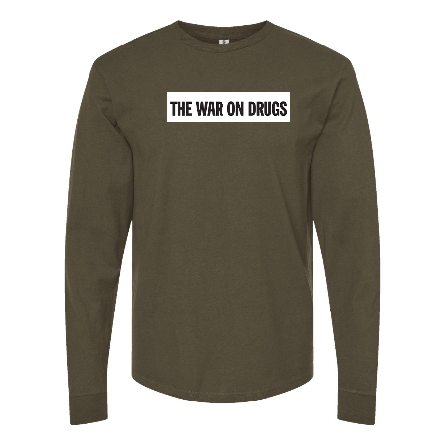 Men's The War on Drugs Logo Cotton Long Sleeve T-Shirt