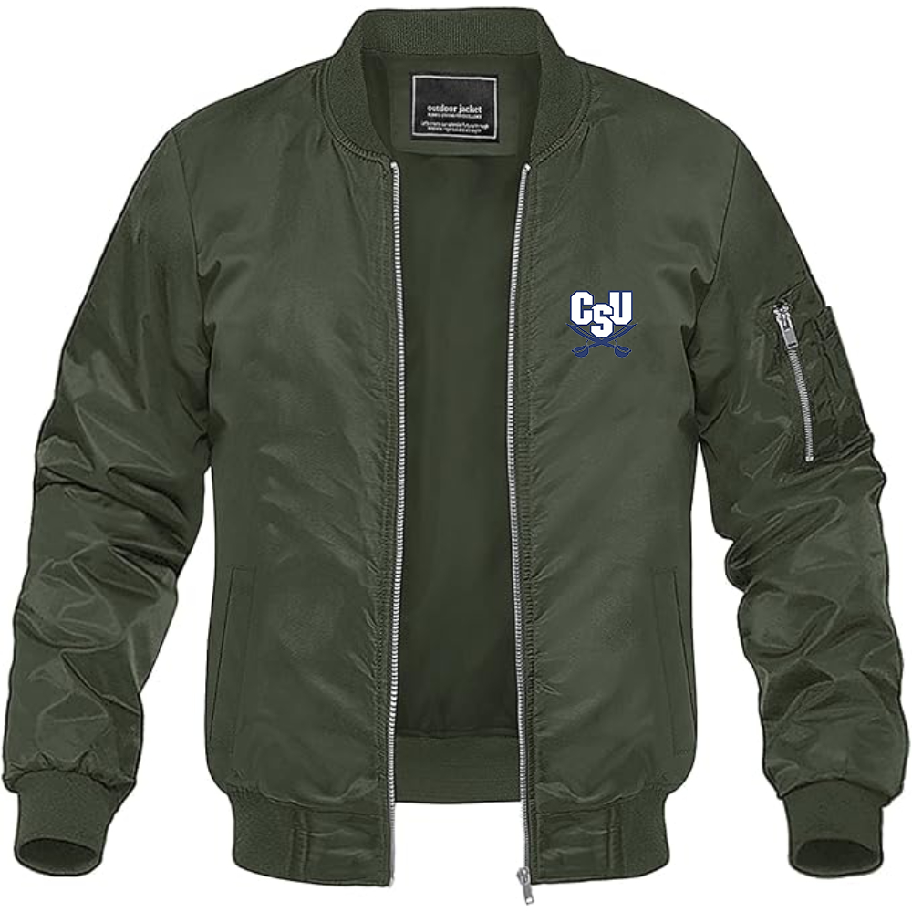 Men's  CSU Buccaneers   Lightweight Bomber Jacket Windbreaker Softshell Varsity Jacket Coat