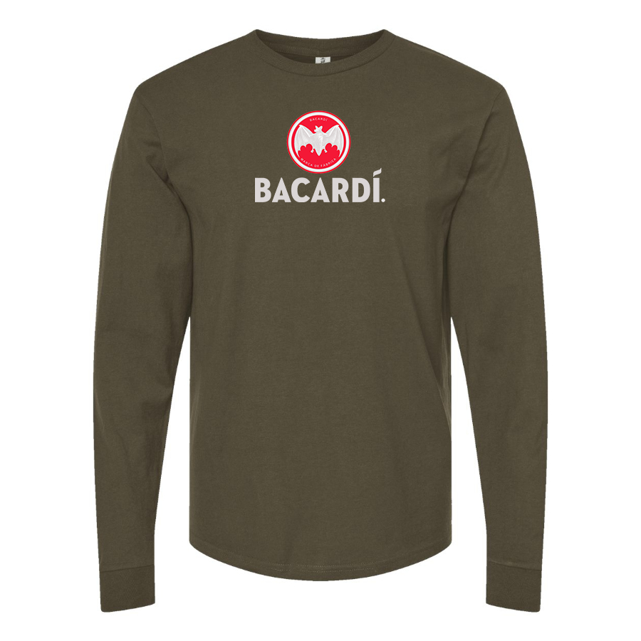 Men's Bacardi Logo Cotton Long Sleeve T-Shirt