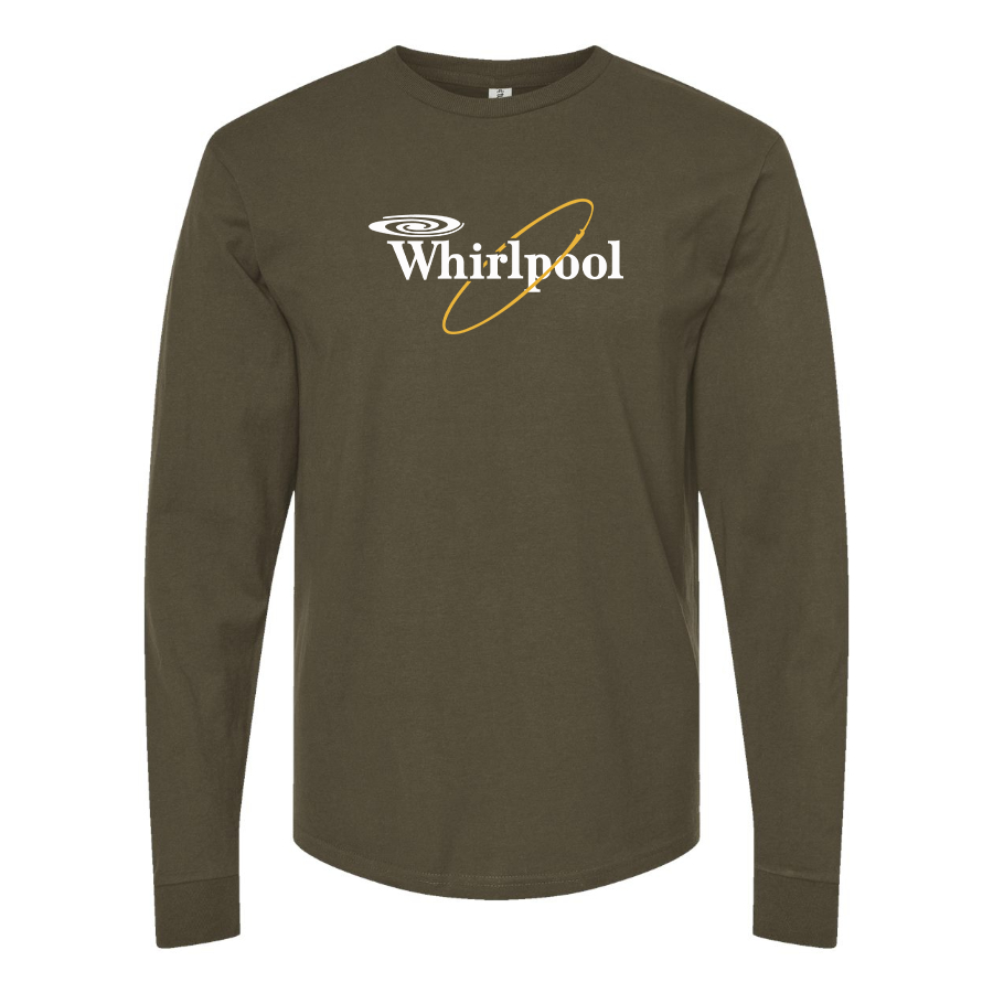 Men's Whirlpool Logo Cotton Long Sleeve T-Shirt